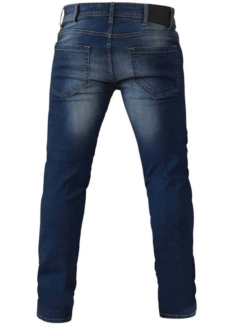 Duke Dark Blue Ambrose Slim Fit Stretch Jeans