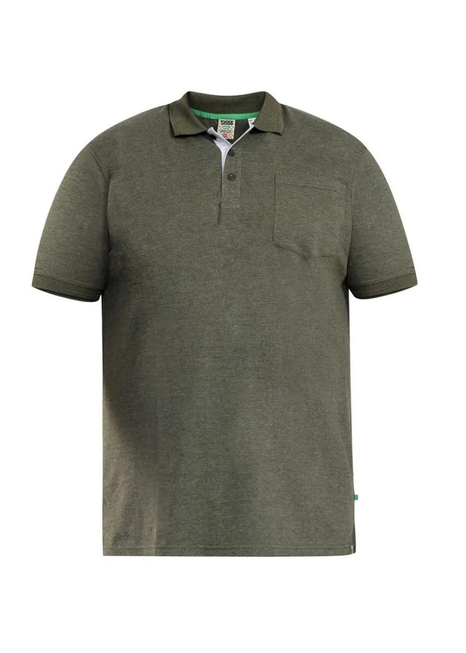 Duke Khaki Grant Pique Kingsize Polo Shirt