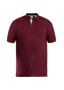 Duke Maroon Grant Pique Kingsize Polo Shirt