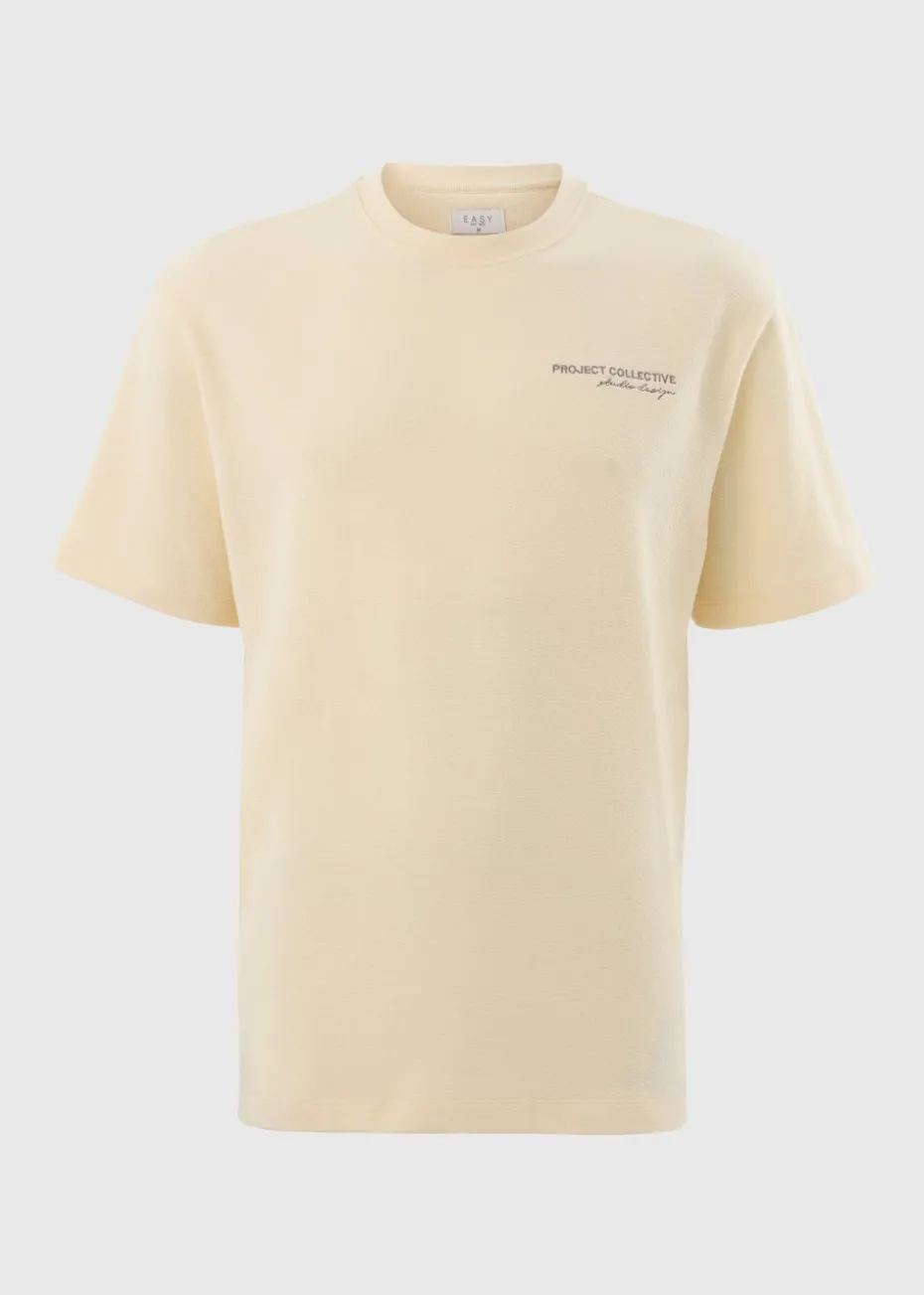 Ecru Project Collective Textured T-Shirt