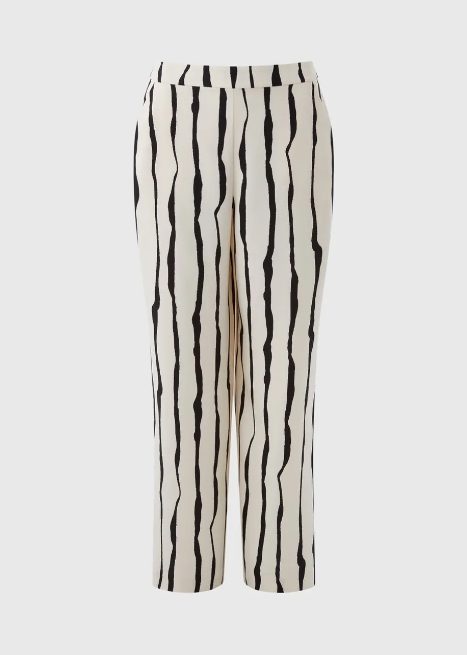 Et Vous Cream Stripe Co Ord Trousers