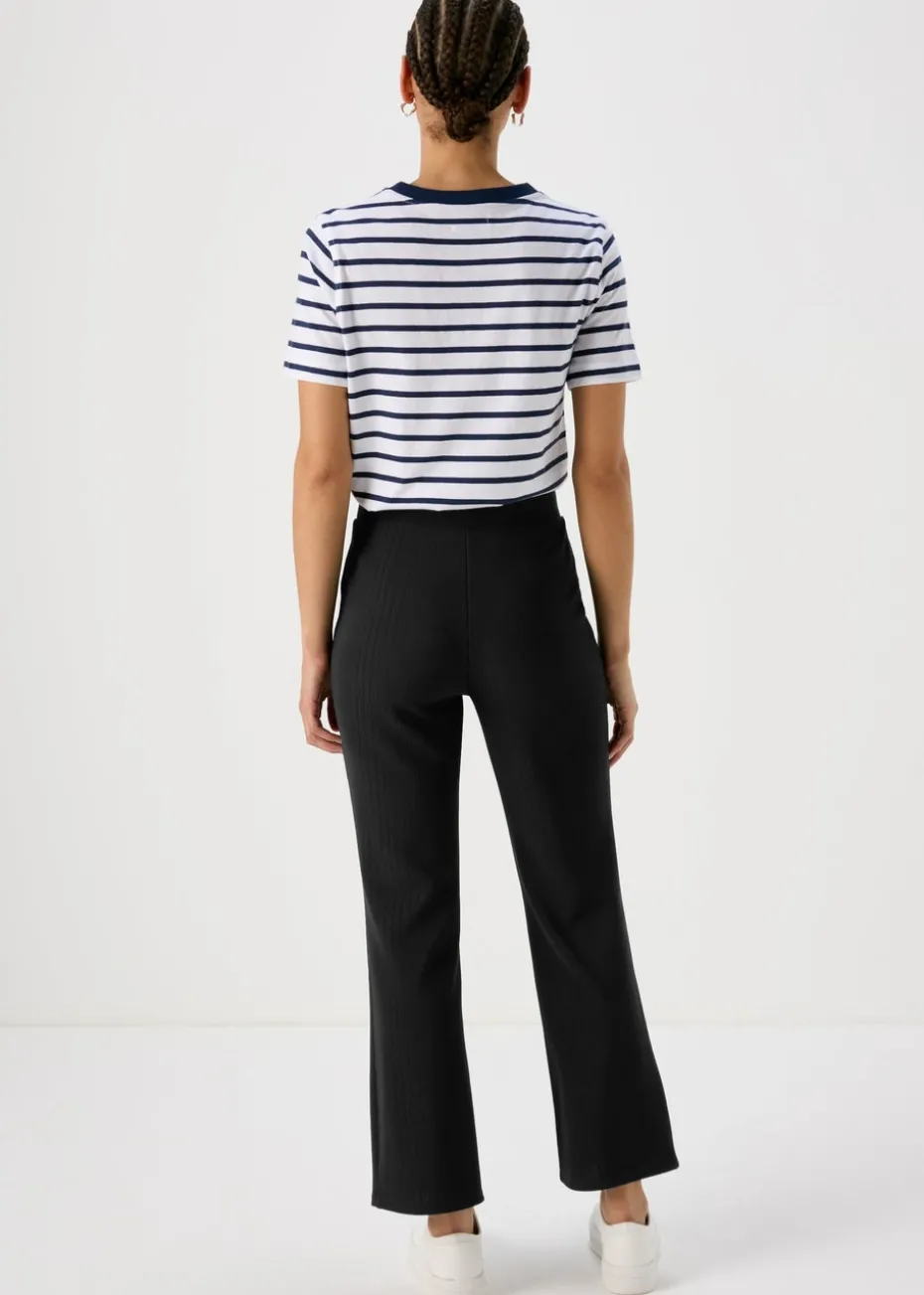 Et Vous Navy Rib Trousers