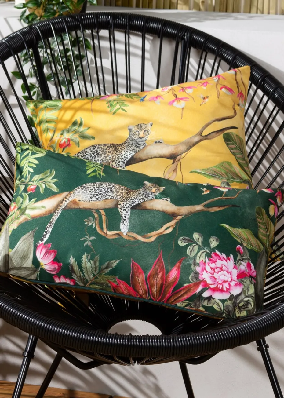 Evans Lichfield Leopard Outdoor Filled Cushion (43cm x 43cm x 8cm)