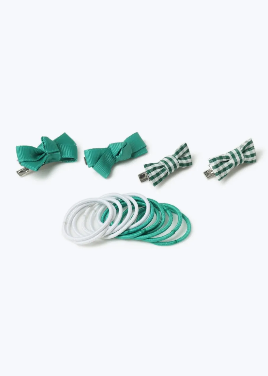 Flitzy Back To School Green Hair Set