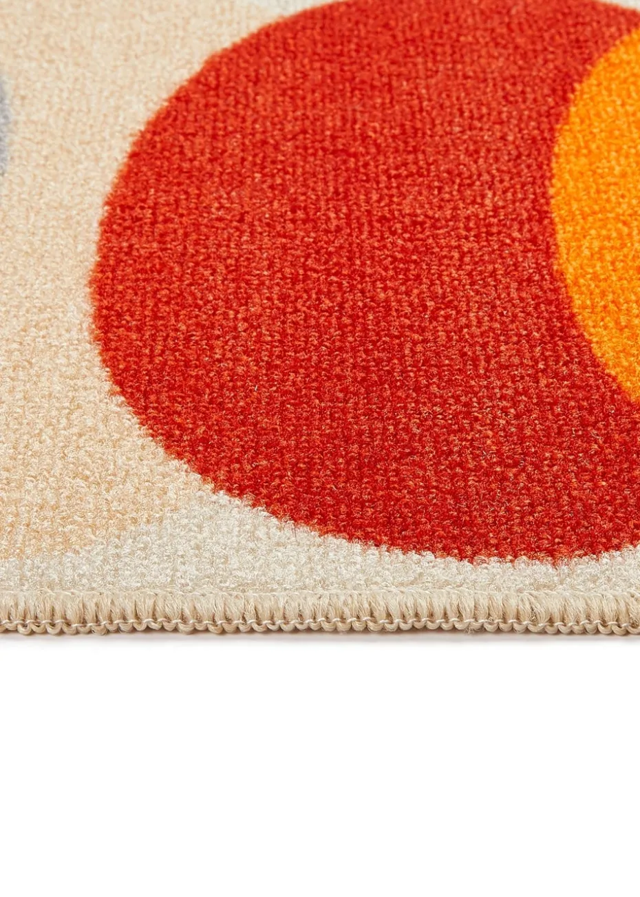 FloorMatters Printed Loop Retro Lead Washable Runner and Mat