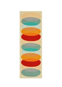 FloorMatters Printed Loop Retro Lead Washable Runner and Mat