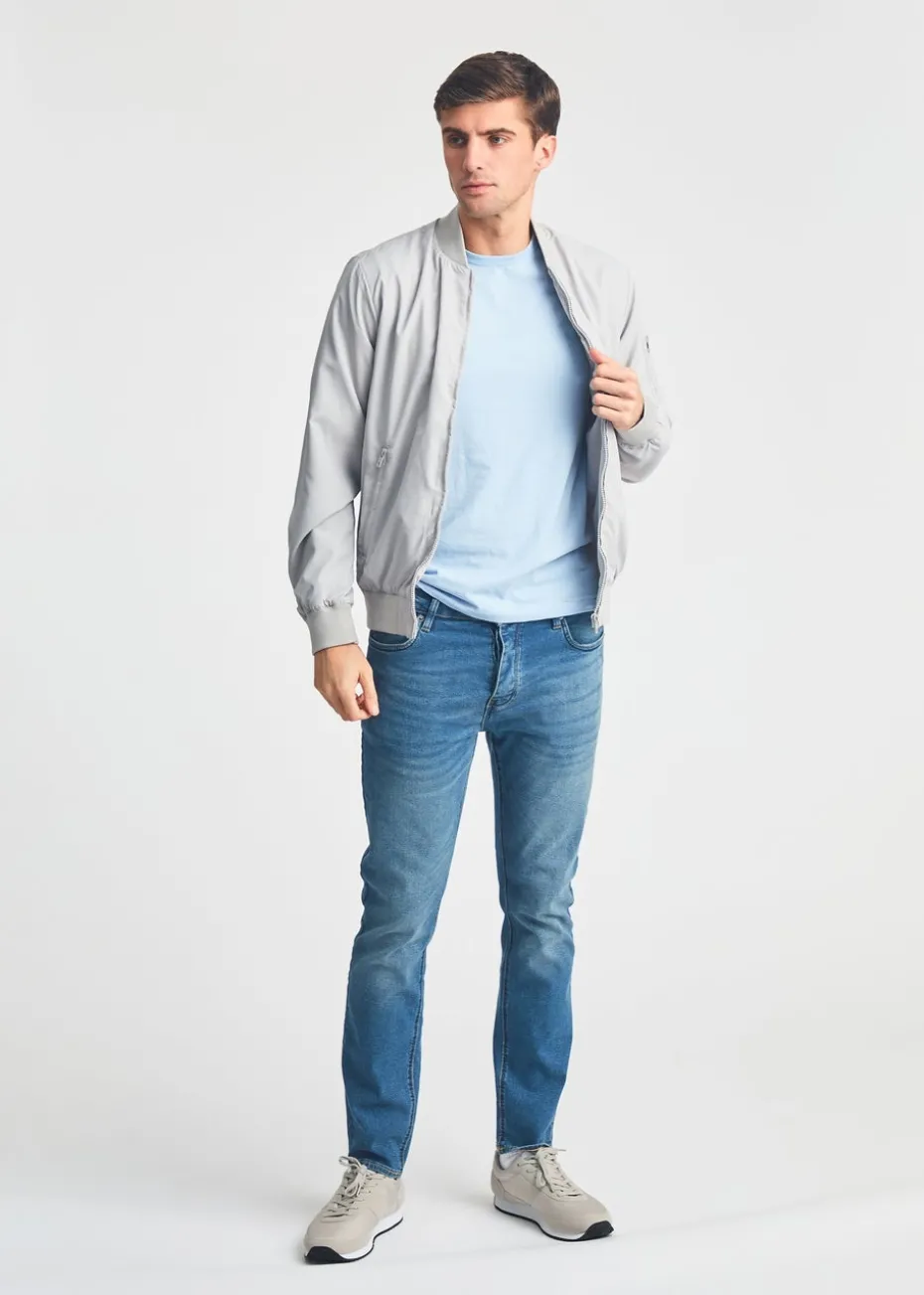 French Connection Light Grey MA1 Technical Bomber Jacket