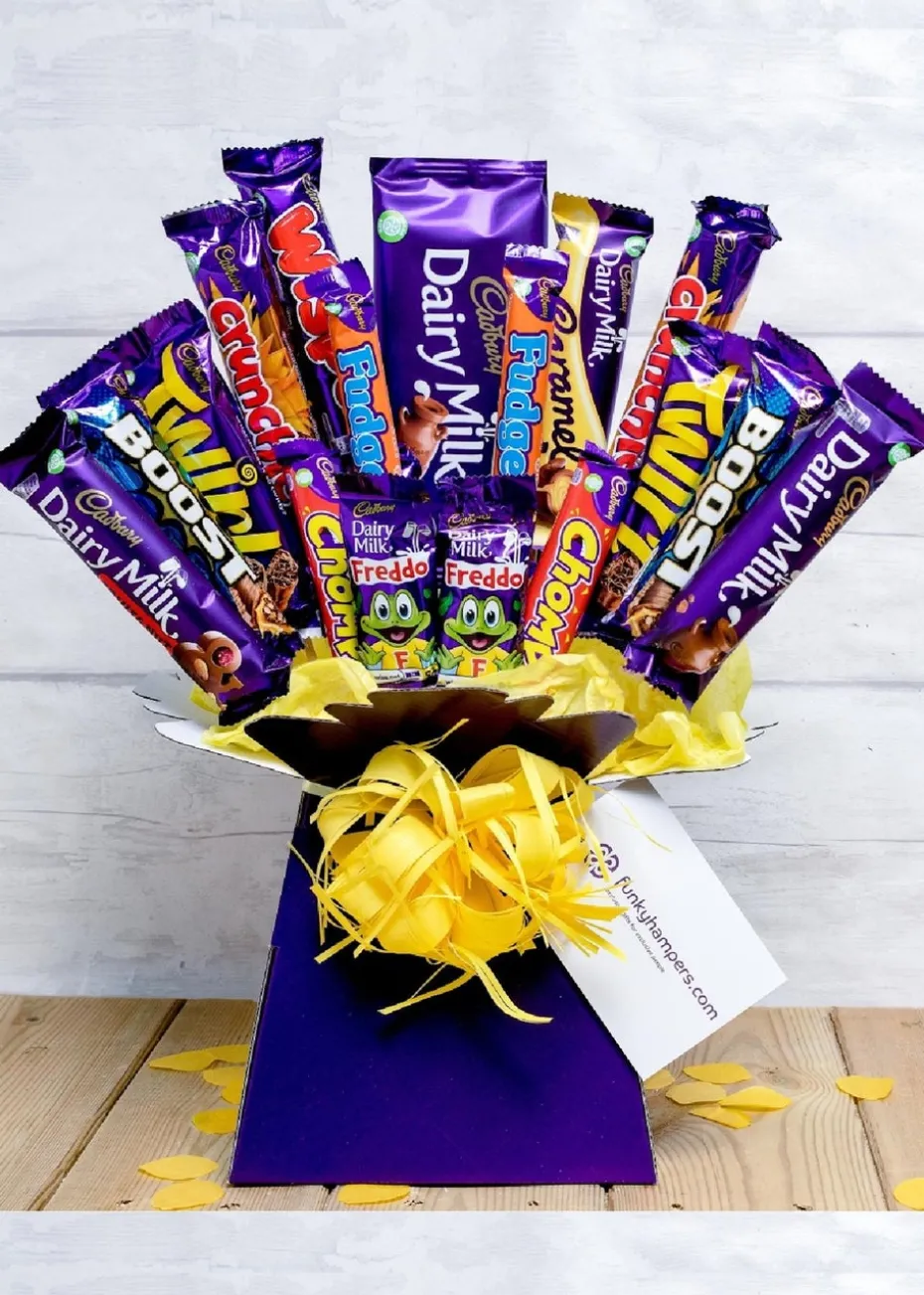 Funky Hampers Deluxe Cadburys Chocolate Bouquet