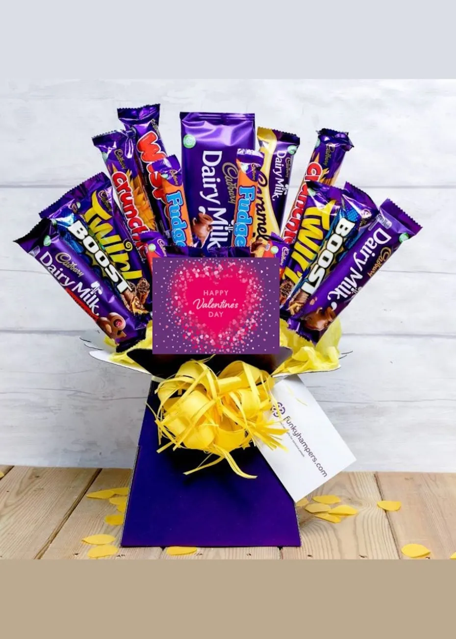 Funky Hampers Valentines Cadbury Bouquet