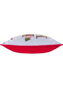 furn. Christmas Spirit Velvet Filled Cushion (30cm x 50cm x 8cm)