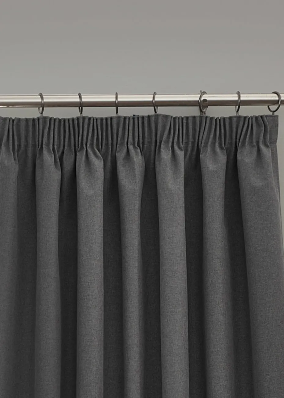 furn. Dawn 100% Blackout Thermal Pencil Pleat Curtains