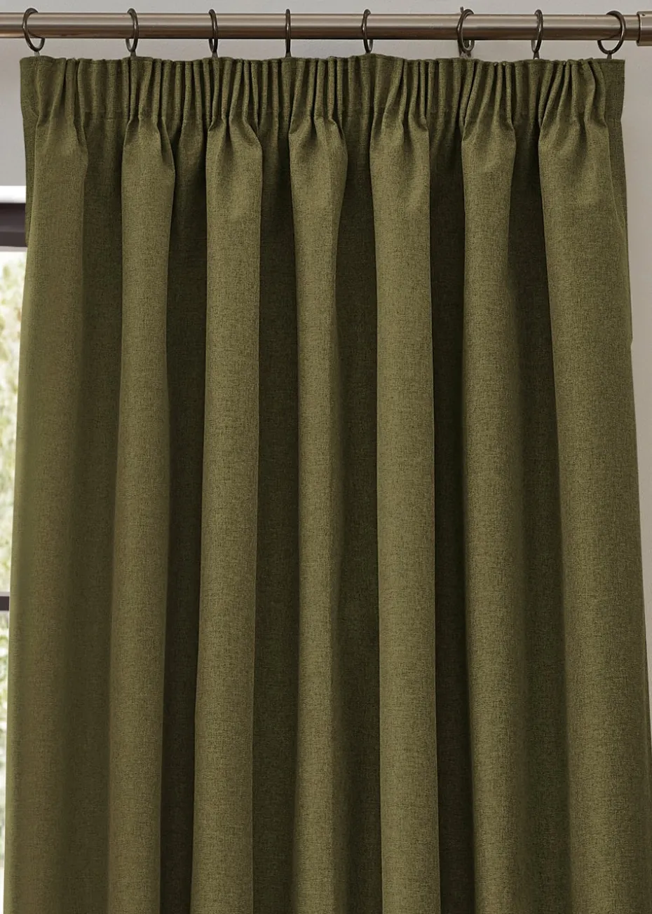 furn. Dawn 100% Blackout Thermal Pencil Pleat Curtains