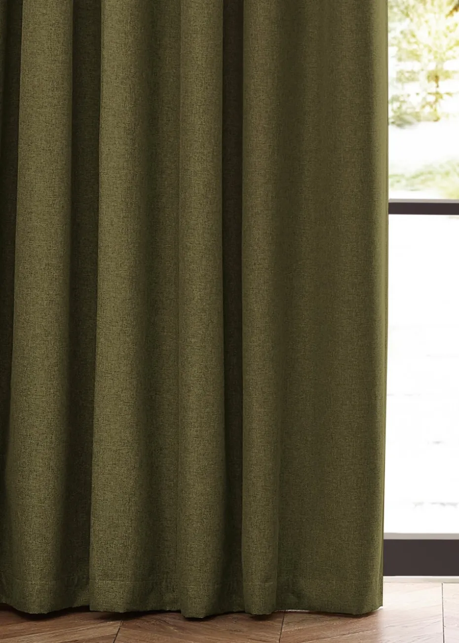 furn. Dawn 100% Blackout Thermal Pencil Pleat Curtains