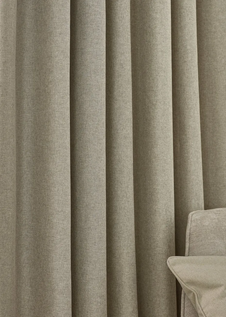 furn. Dawn 100% Blackout Thermal Pencil Pleat Curtains