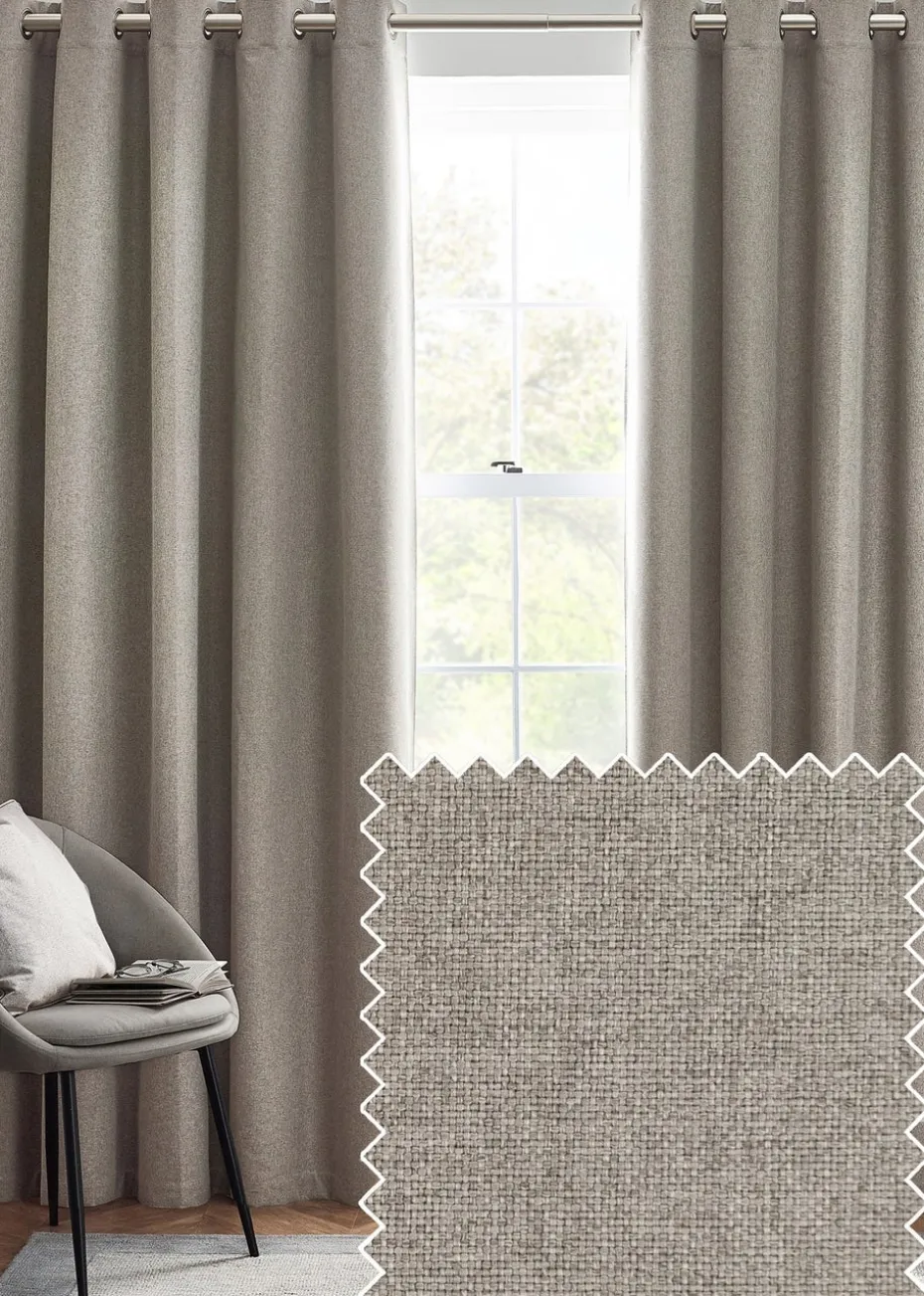 furn. Dawn 100% Blackout Thermal Eyelet Curtains