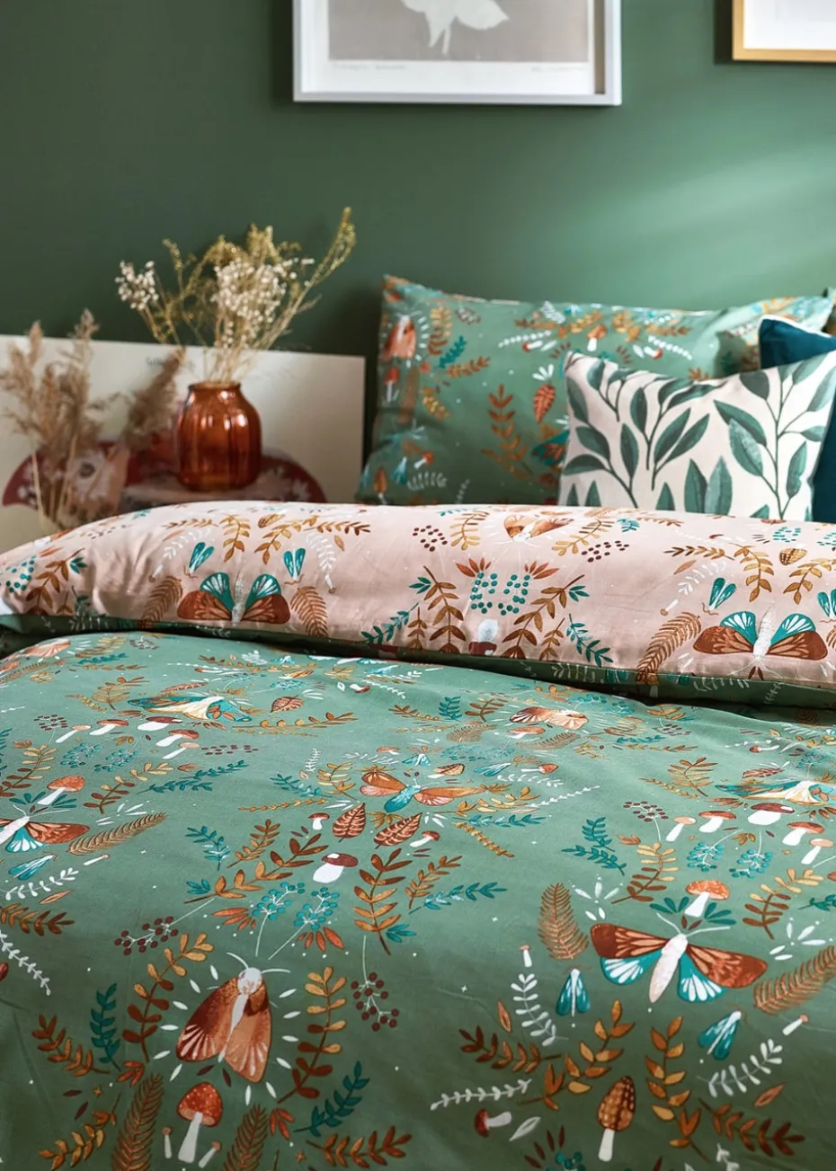 furn. Luna Wood Floral Duvet Cover
