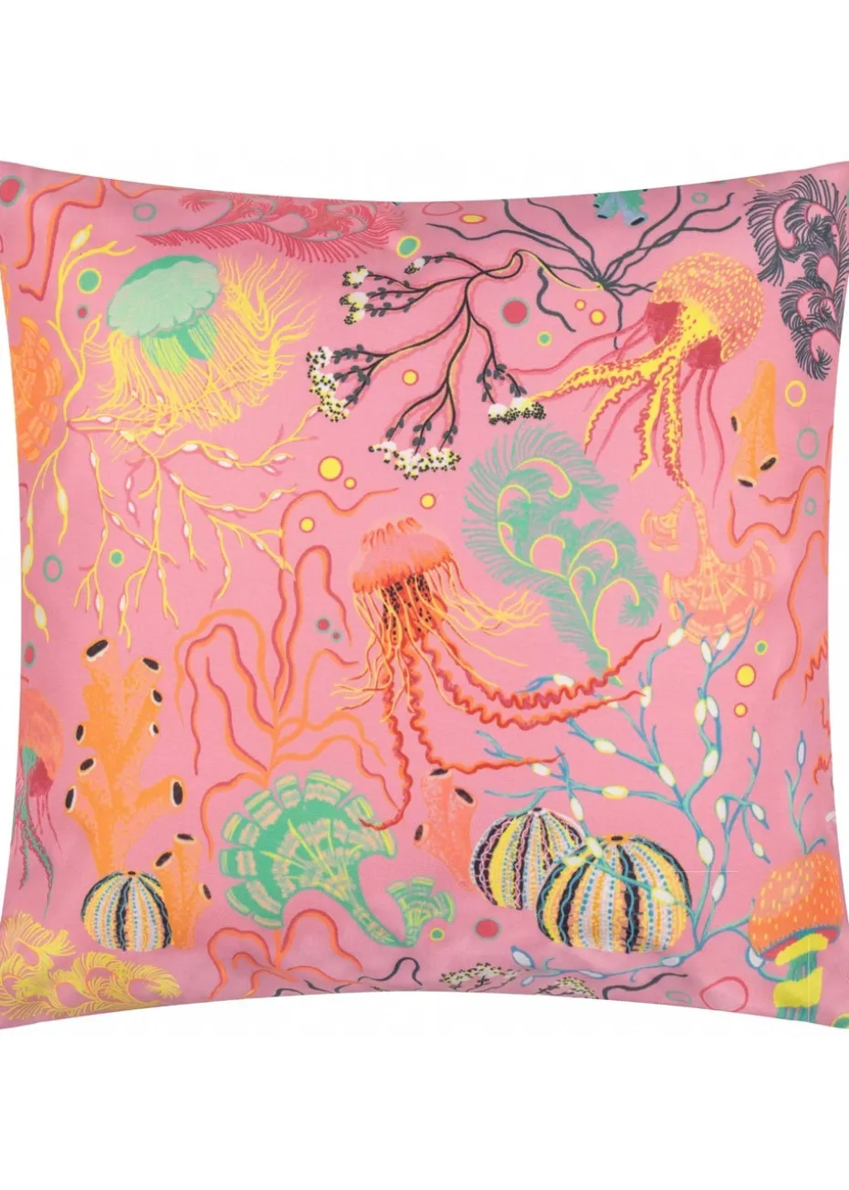 furn. Pink Reef Printed Outdoor Outdoor Cushion