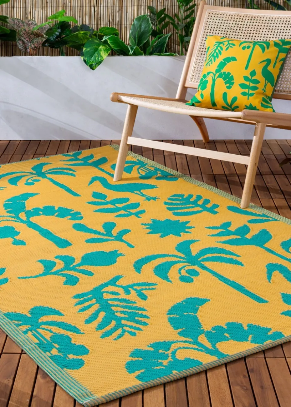 furn. Yellow Marula Outdoor 100% Recycled Rug (120 x 180cm)