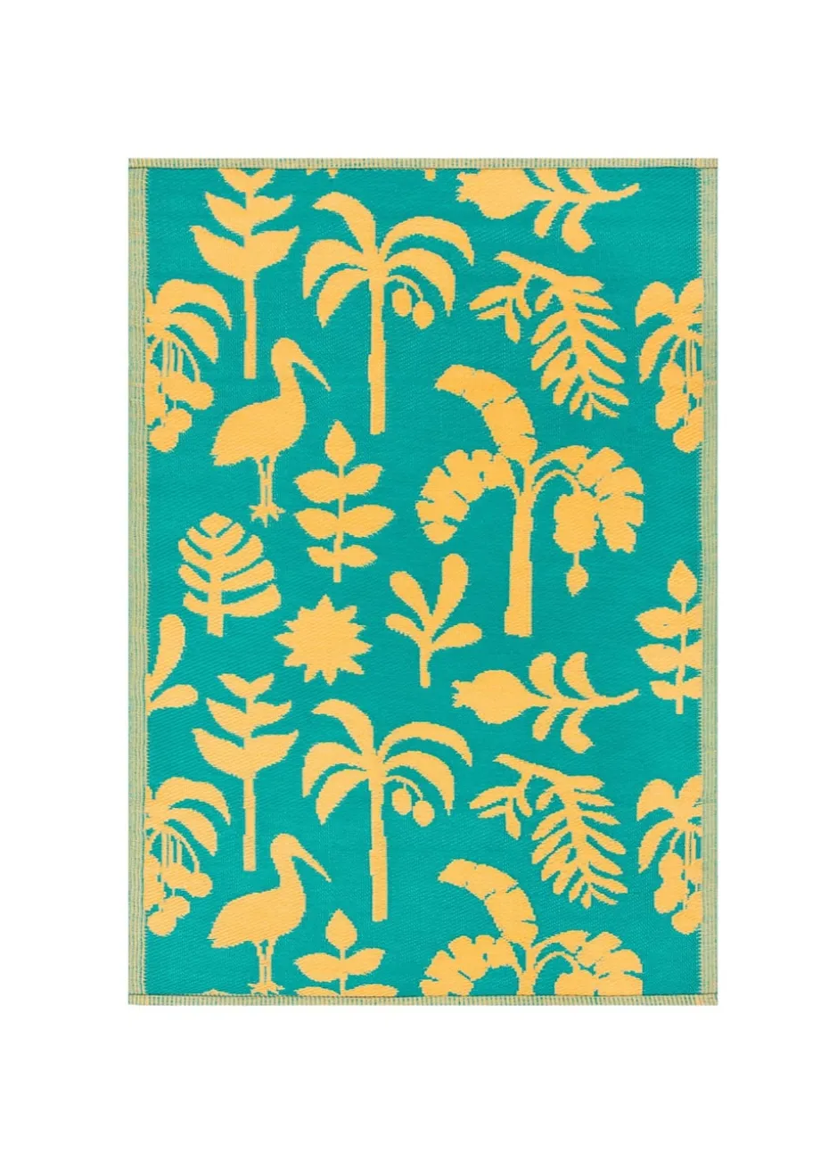 furn. Yellow Marula Outdoor 100% Recycled Rug (120 x 180cm)