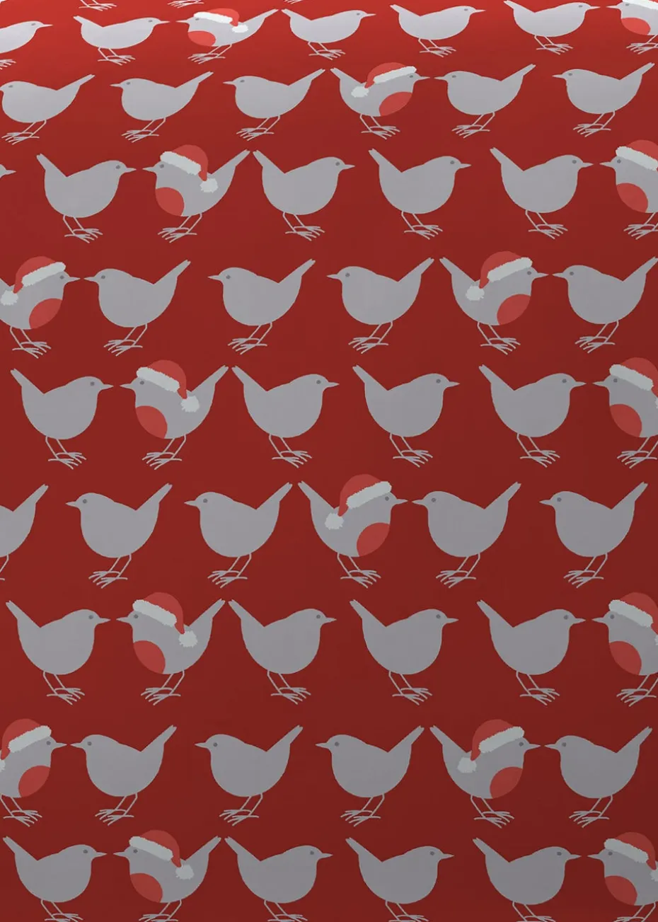 Fusion Christmas Geo Robin Duvet Cover Set