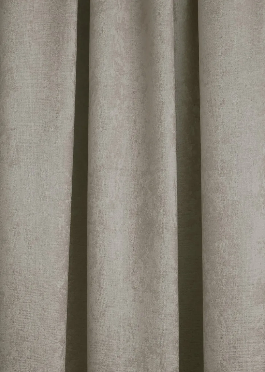 Fusion Galaxy Dimout Beige Pencil Pleat Curtains