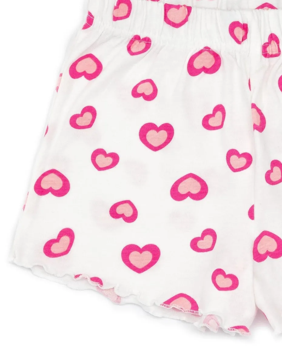 Gabbys Dollhouse Kids White Shortie Pyjamas (2-6 Years)