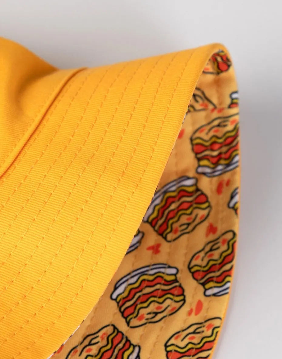 Garfield Orange Reversible Face & Lasagne Bucket Hat
