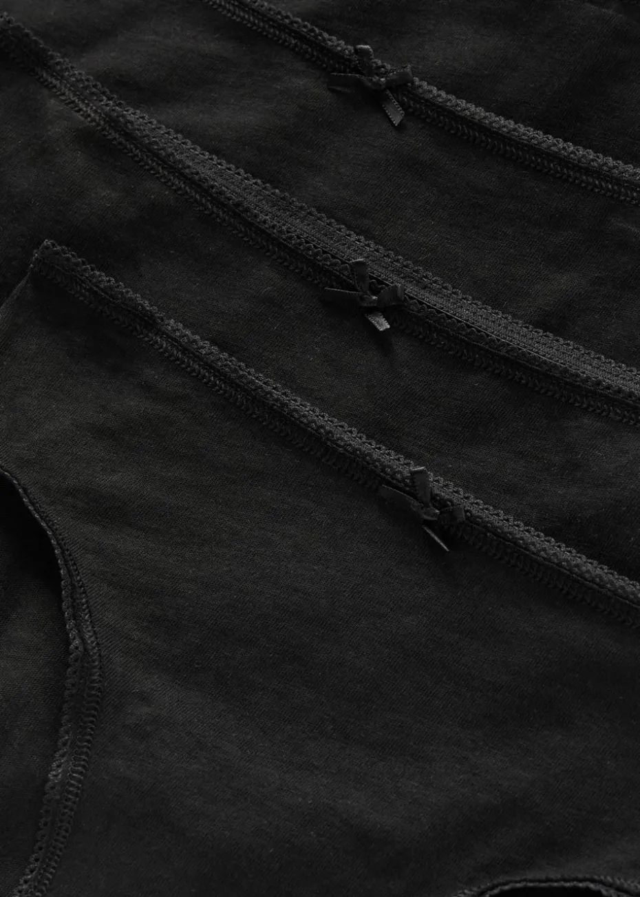 Girls 10 Pack Black Briefs (2-13yrs)
