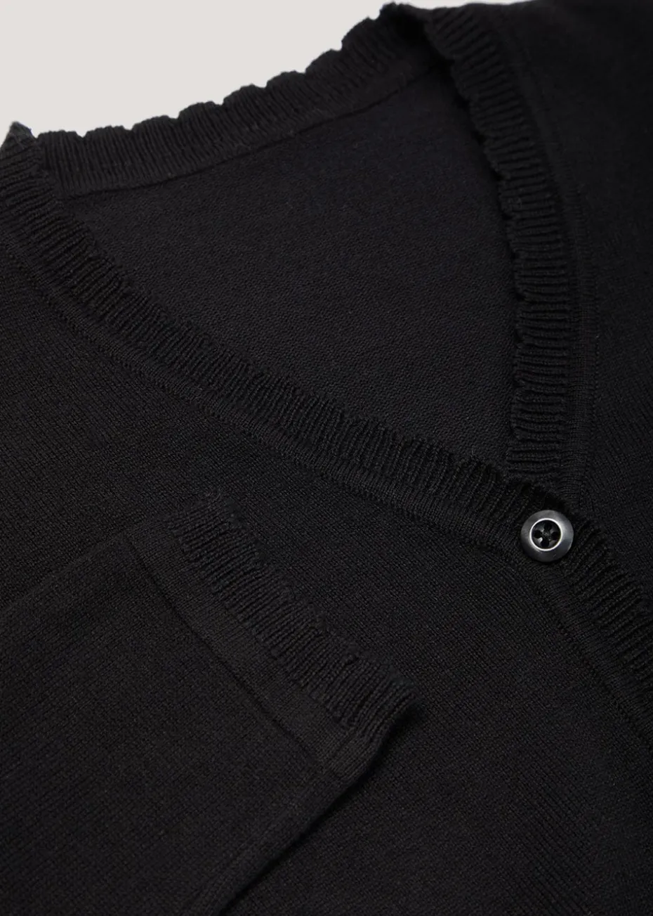Girls 2 Pack Black School Cardigans (3-13yrs)