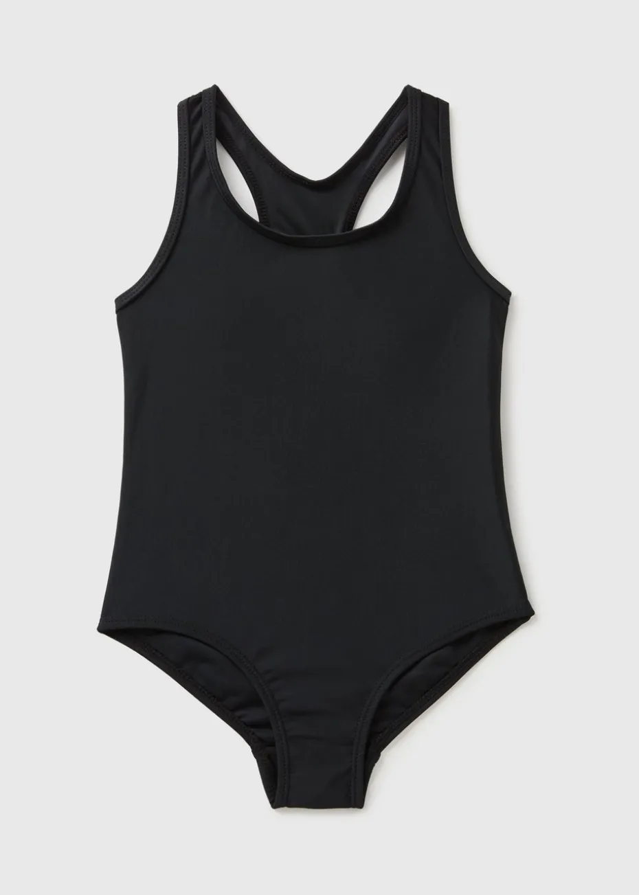 Girls Black Swimsuit (3-13yrs)