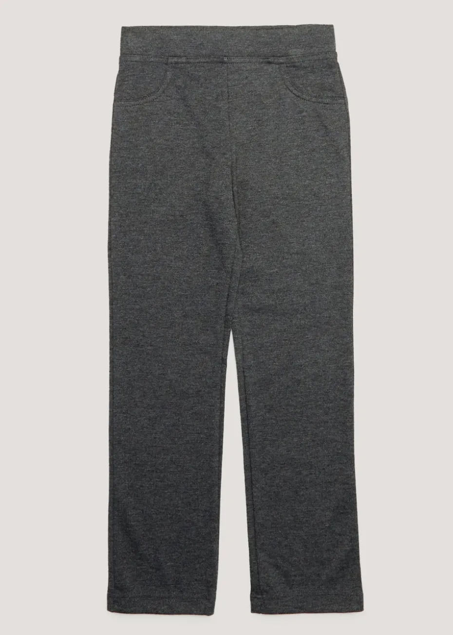 Girls Grey Stretch School Trousers (3-13yrs)