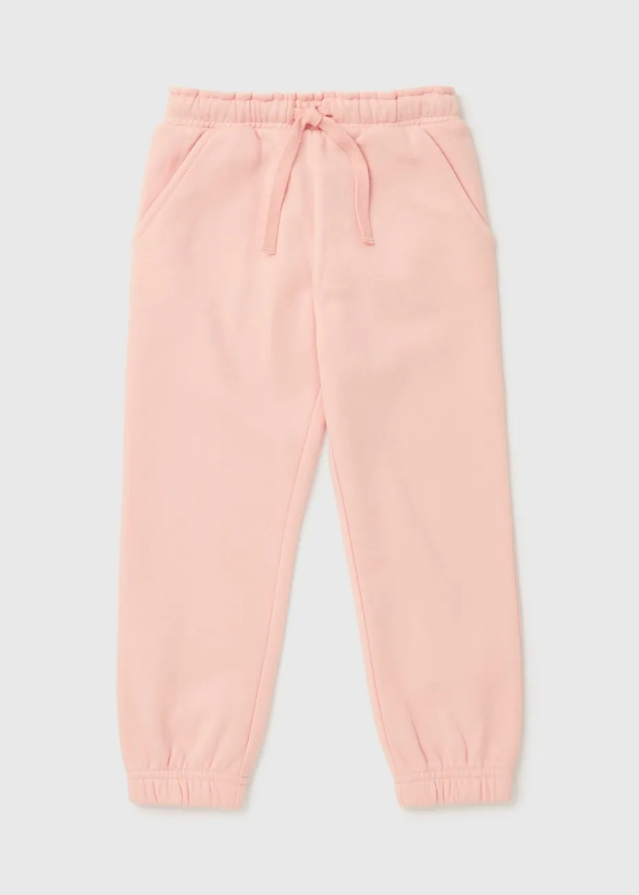 Girls Light Pink Joggers (1-7yrs)