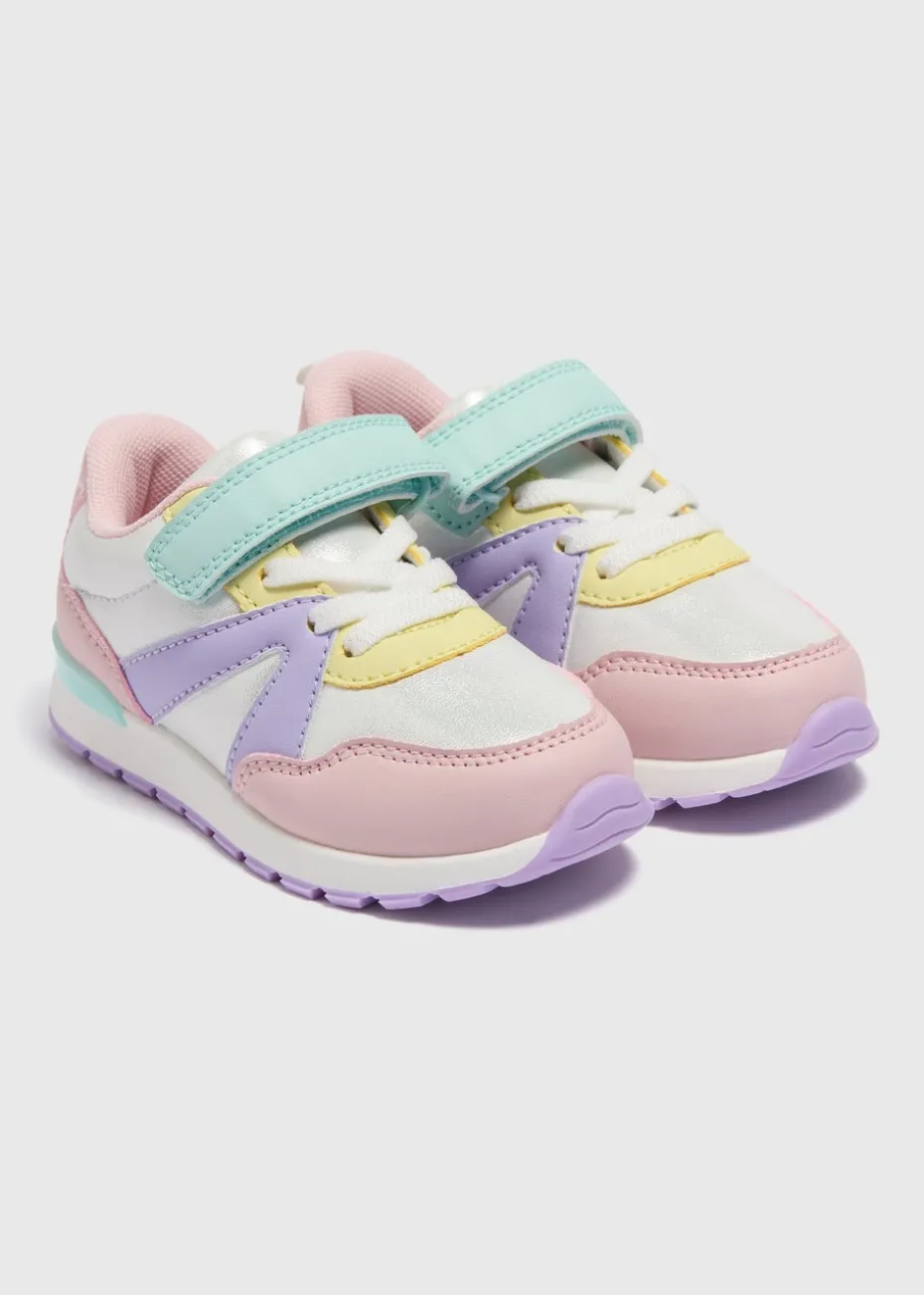 Girls Multicolour Retro Trainers (Younger 4-12)