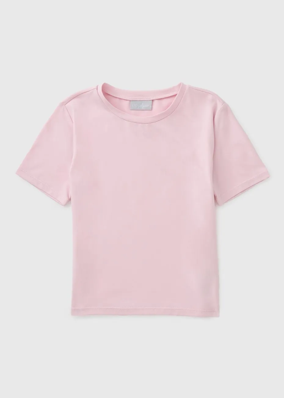 Girls Pink Soft Touch Sculpt T-Shirt (7-15yrs)