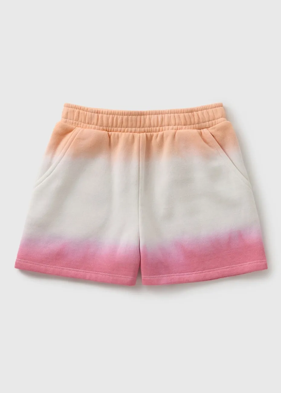 Girls Pink Tie Dye Shorts (7-15yrs)