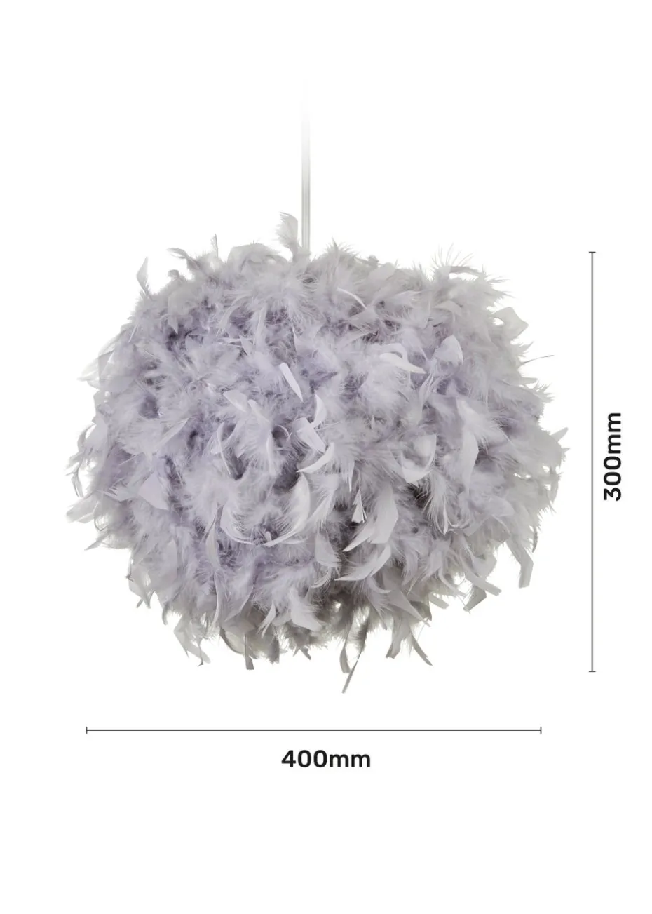 Glow Feather Shade Grey (30cm x 40cm)