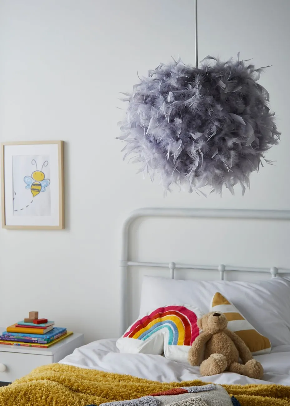 Glow Feather Shade Grey (30cm x 40cm)