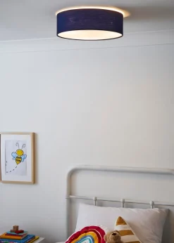 Glow Flush Ceiling 3 Light Navy (12cm x 40cm)