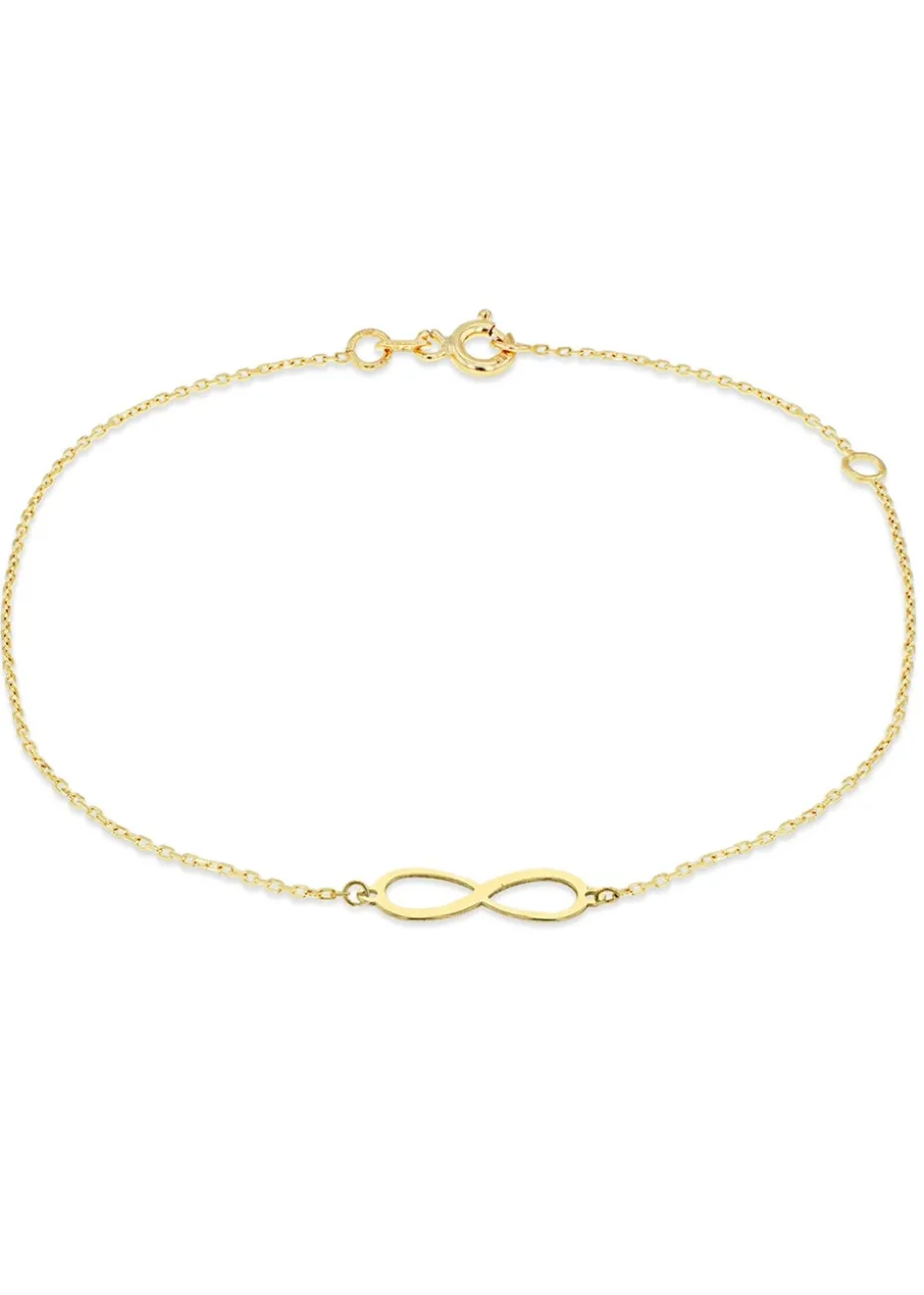Golden Moments 9ct Yellow Gold 'Infinity' Bracelet
