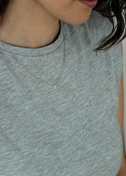 Golden Moments Sterling Silver 'Z' Initial Necklace
