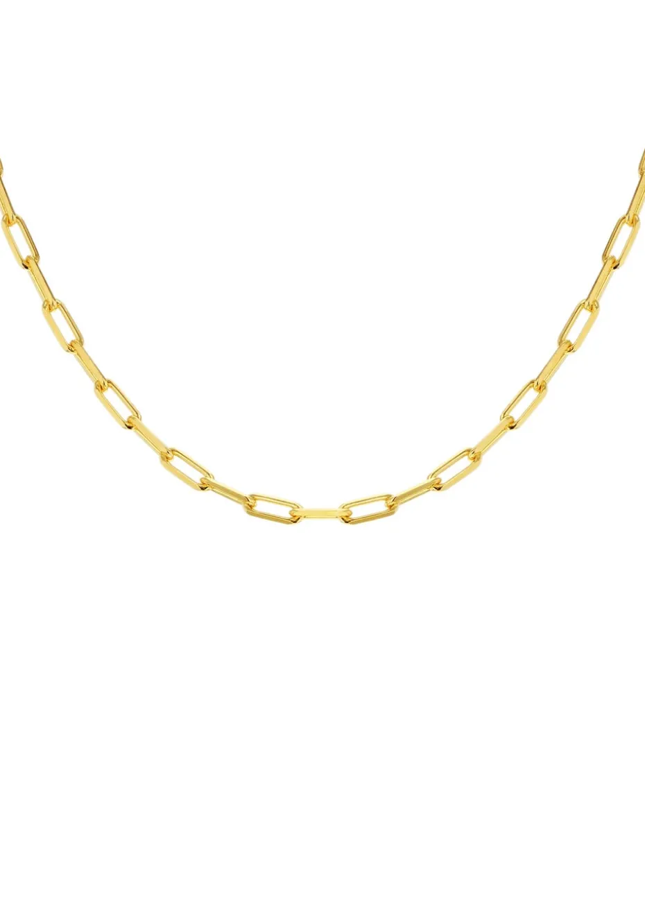 Golden Moments Sterling Silver Gold Plated Paper Chain