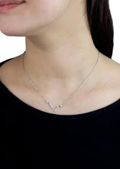 Golden Moments Sterling Silver Pisces Star Constellation Necklace