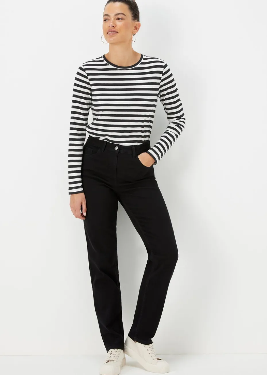 Grace Black Straight Fit Jeans