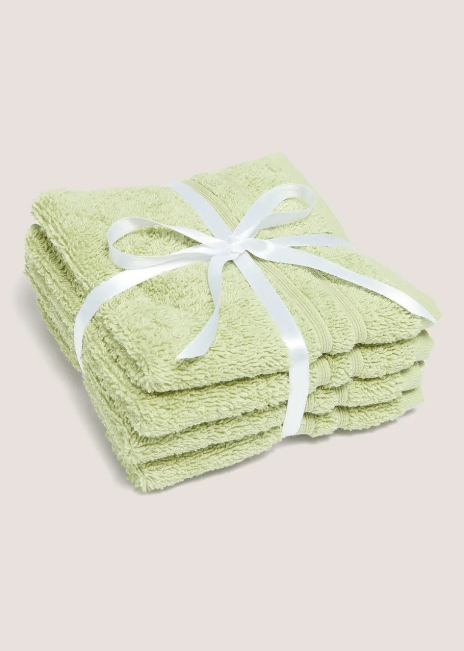 Green 100% Egyptian Cotton Face Cloth