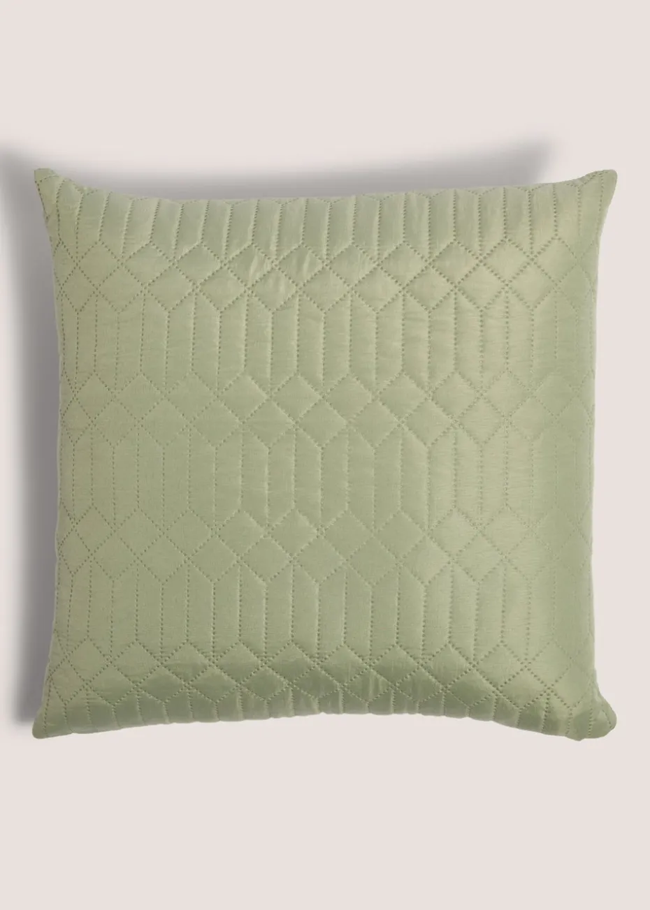 Green Geo Pinsonic Bedspread (235cm x 235cm)