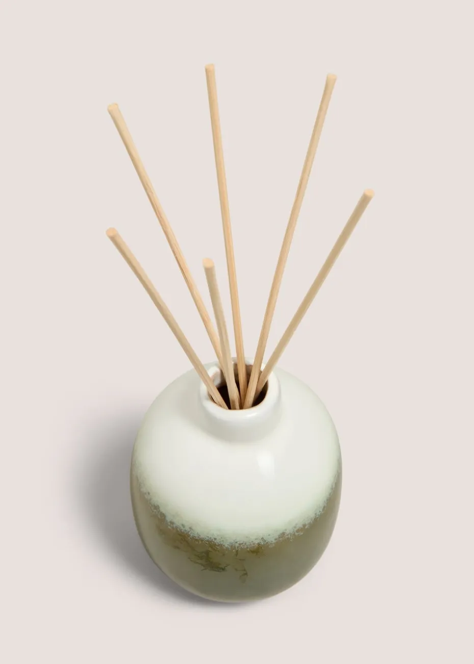 Green Reactive Glaze Candle