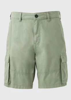 Green Washed Cargo Shorts