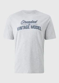 Grey Grandad Vintage Model T-Shirt