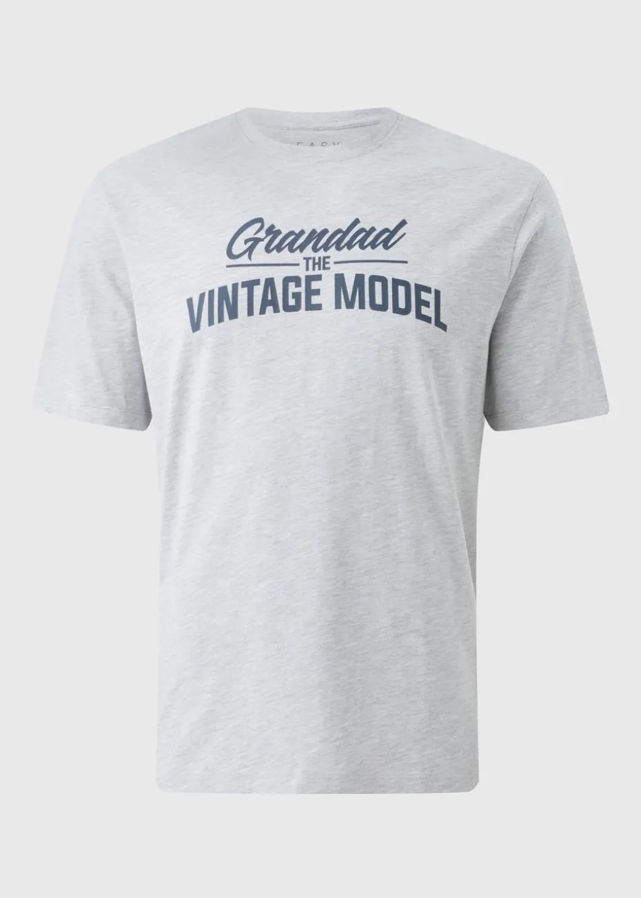 Grey Grandad Vintage Model T-Shirt
