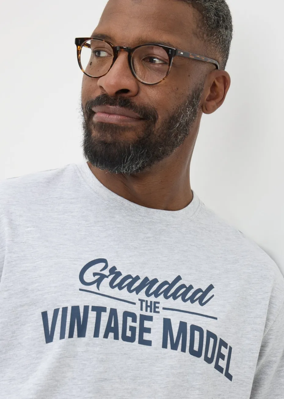 Grey Grandad Vintage Model T-Shirt